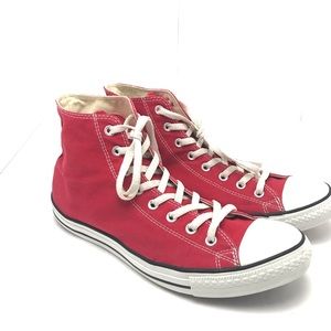 Red Chuck Taylor Converse high Tops, size 12 Men's